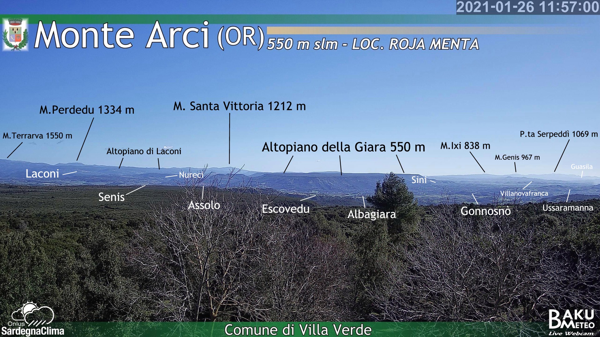 Servizio Meteorologico del Comune di Villa Verde